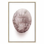 Keep Life Simple Quote Minimalist Canvas Print