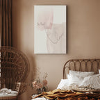 Watercolor Love Quote Vertical Canvas Print