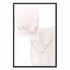 Watercolor Love Quote Vertical Canvas Print