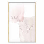 Watercolor Love Quote Vertical Canvas Print
