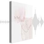 Watercolor Love Quote Vertical Canvas Print