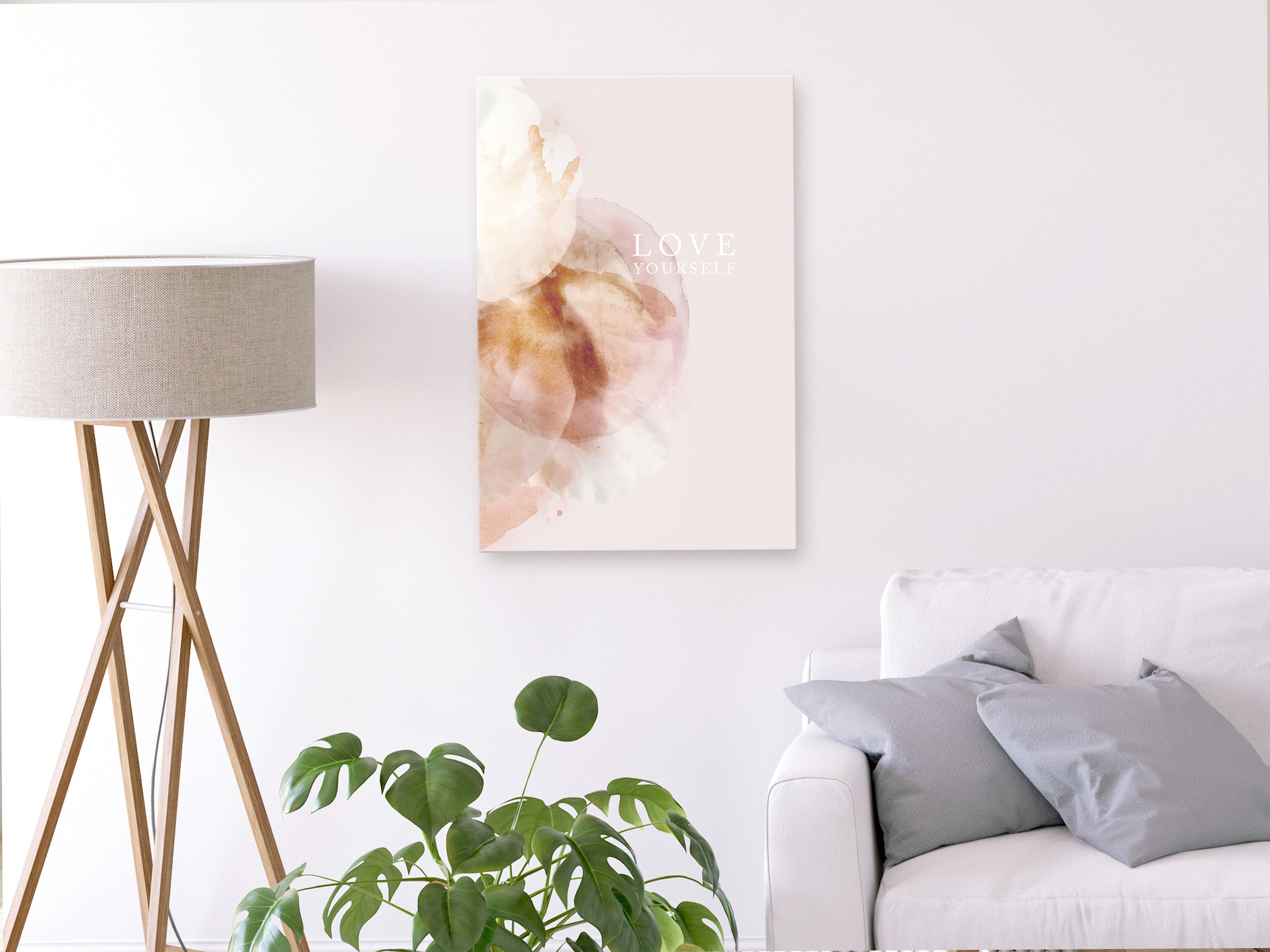 Canvas Print Vertical Love Yourself 1 Part