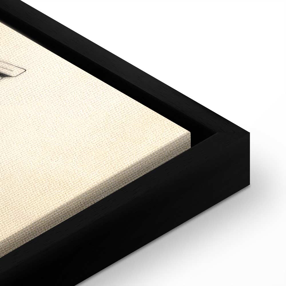 Wild Side Quote Text Canvas Print