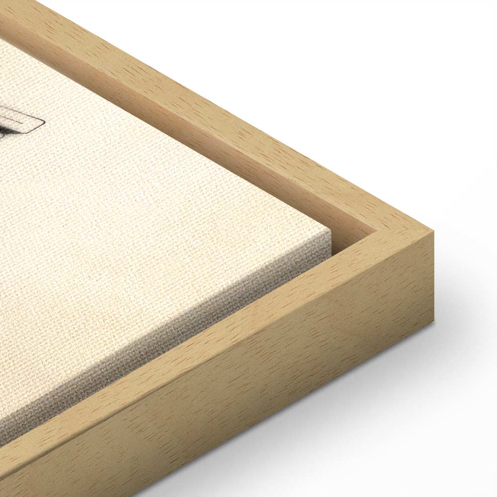 Wild Side Quote Text Canvas Print