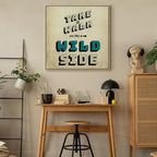 Wild Side Quote Text Canvas Print