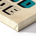 Wild Side Quote Text Canvas Print