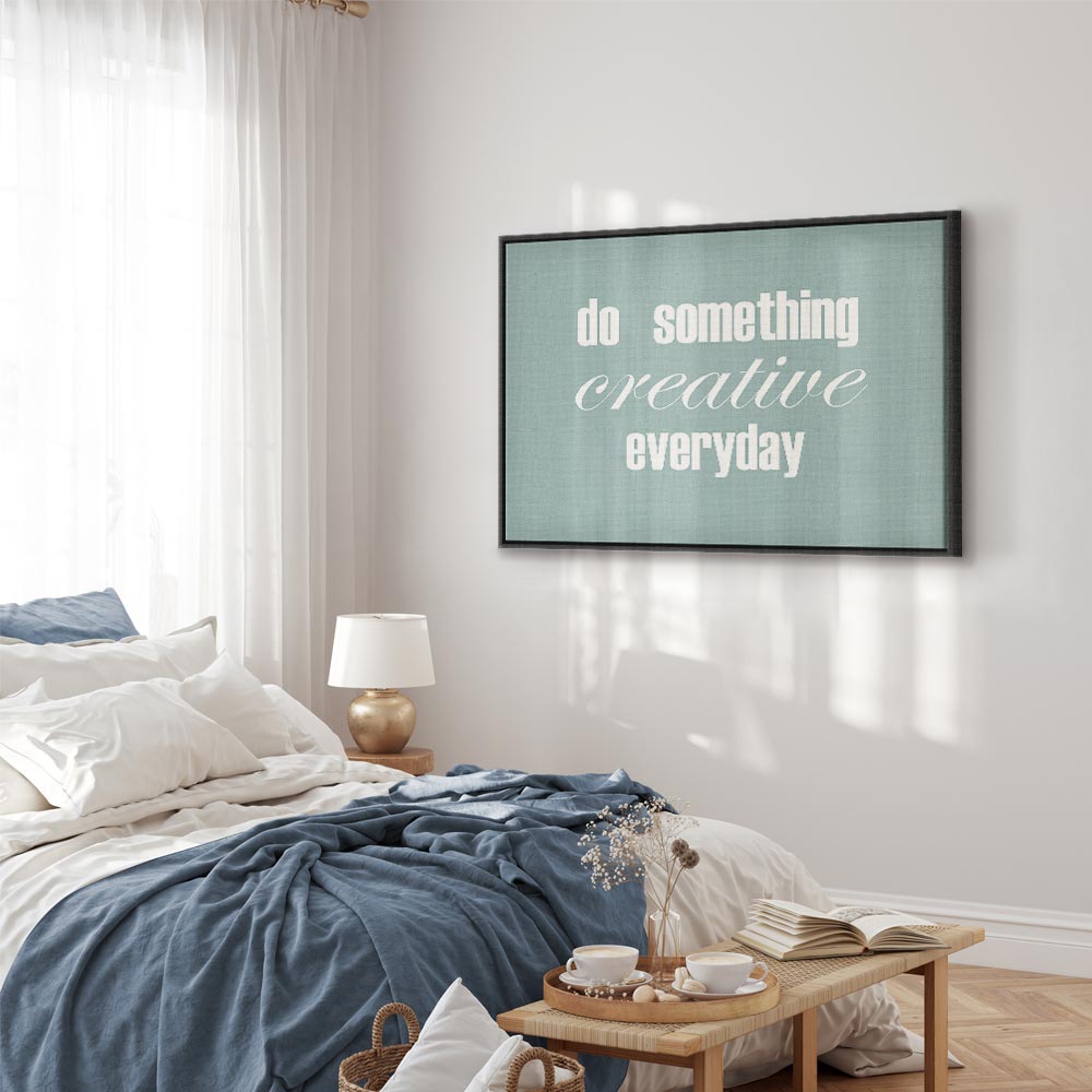 Do Something Creative Everyday Quote Canvas Print