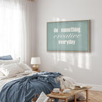 Do Something Creative Everyday Quote Canvas Print