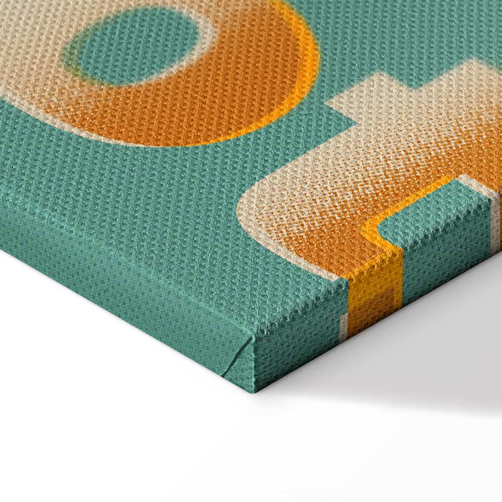 Be Cool Typography Vertical Canvas Print