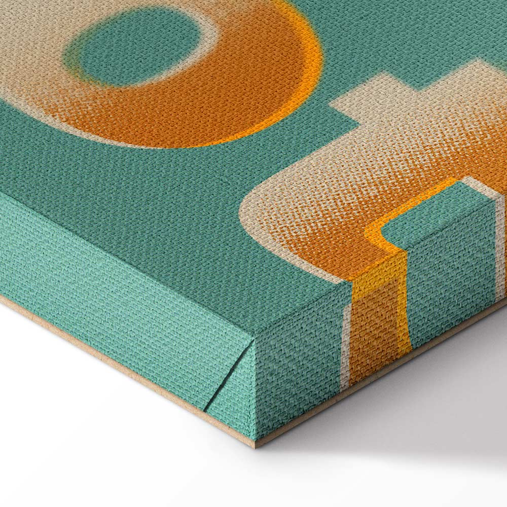 Be Cool Typography Vertical Canvas Print