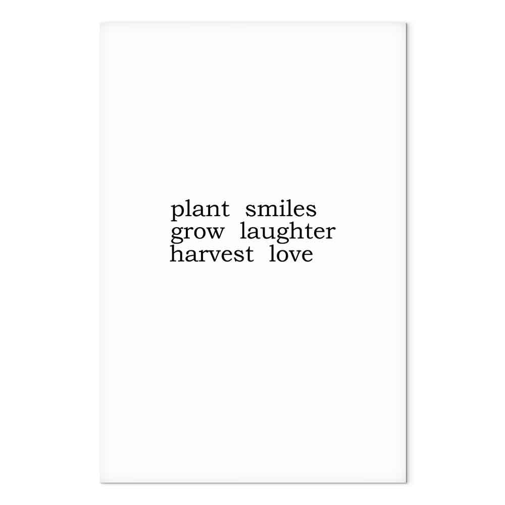 Harvest of Love Text Canvas Print