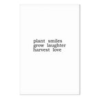 Harvest of Love Text Canvas Print