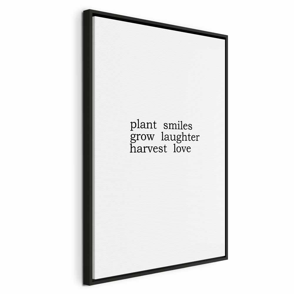 Harvest of Love Text Canvas Print