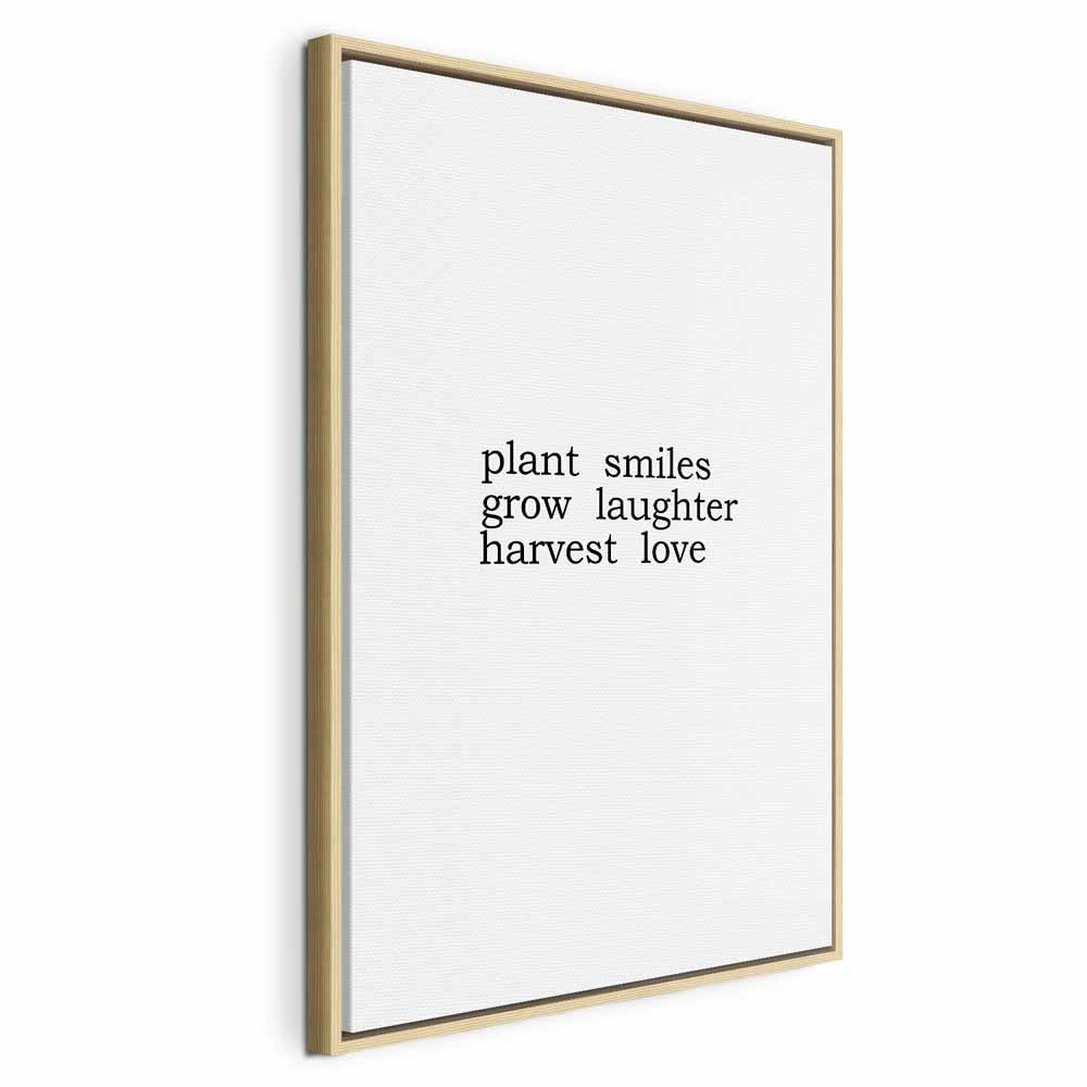 Harvest of Love Text Canvas Print