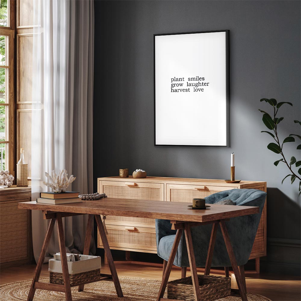 Harvest of Love Text Canvas Print