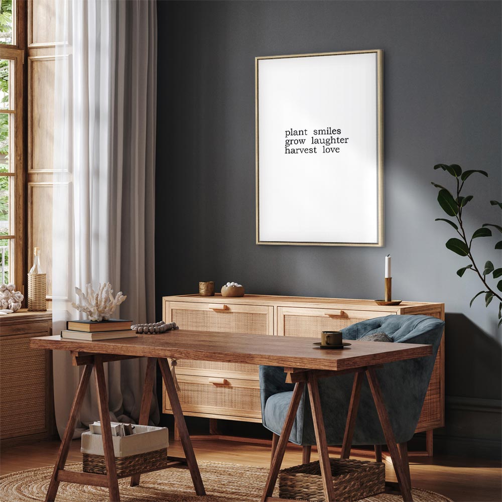 Harvest of Love Text Canvas Print