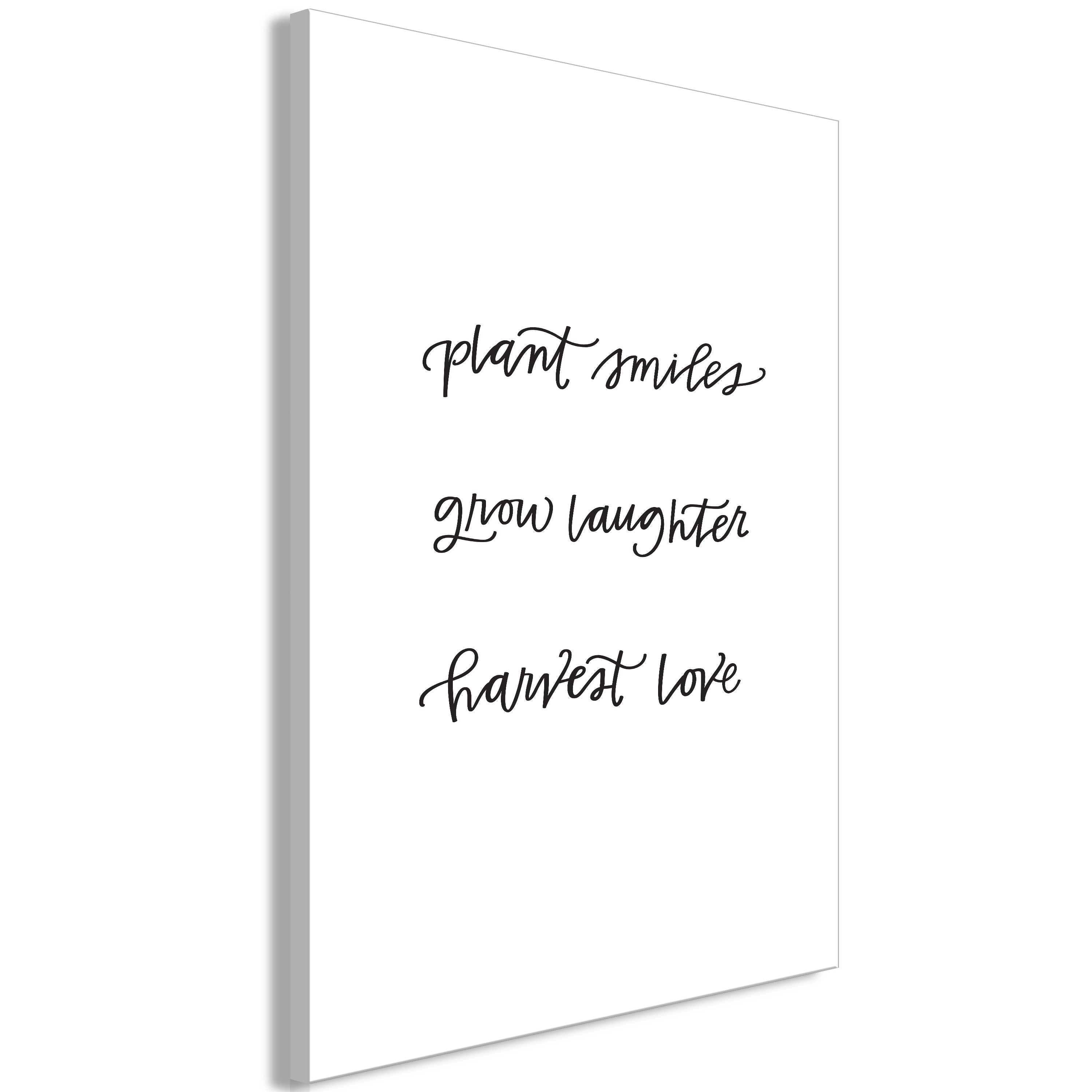 Canvas Print Joy and Love Vertical - 1 Part