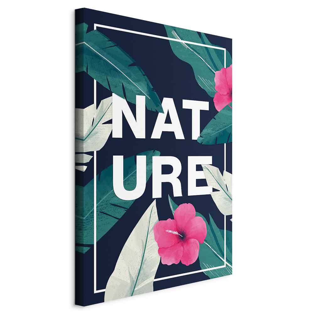 Vertical Nature Text Canvas Print