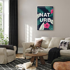 Vertical Nature Text Canvas Print