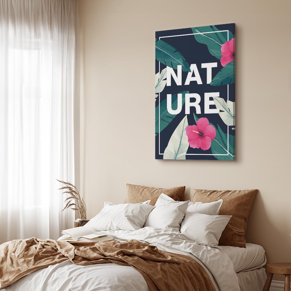 Vertical Nature Text Canvas Print