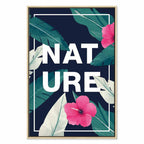 Vertical Nature Text Canvas Print