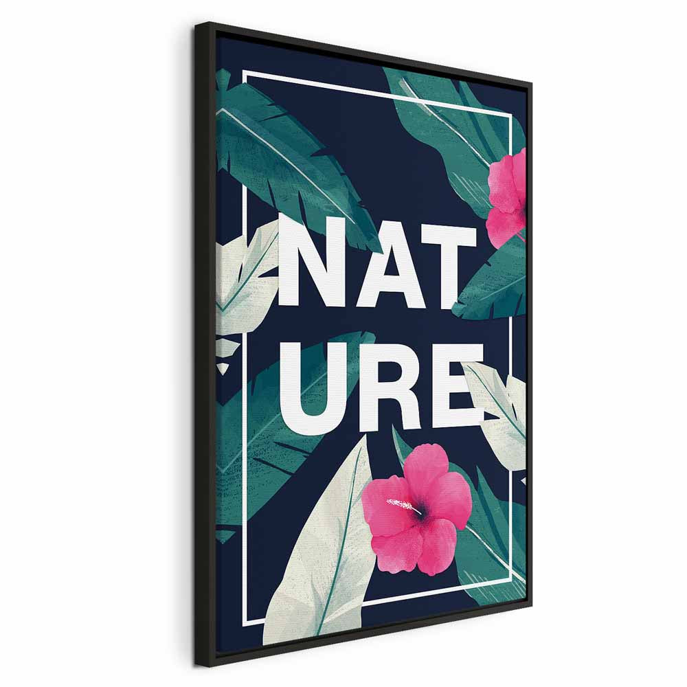 Vertical Nature Text Canvas Print