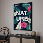 Vertical Nature Text Canvas Print