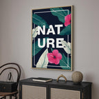 Vertical Nature Text Canvas Print