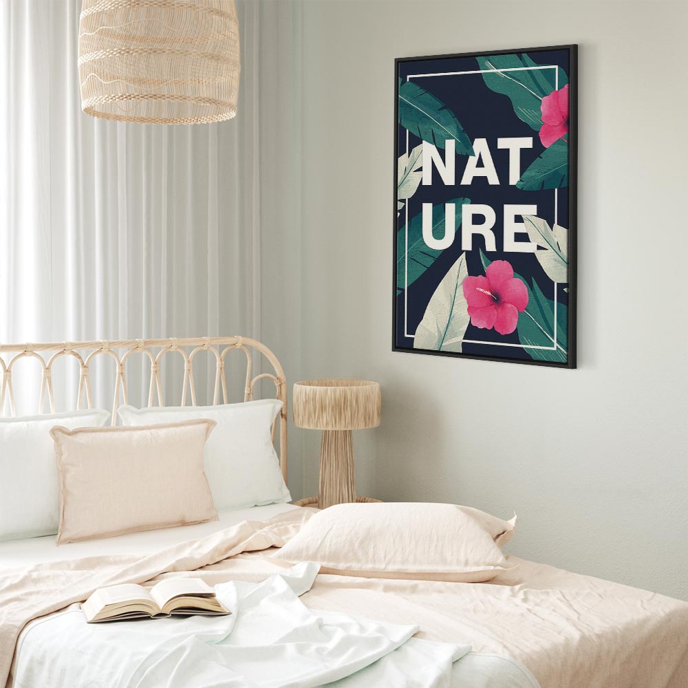 Vertical Nature Text Canvas Print