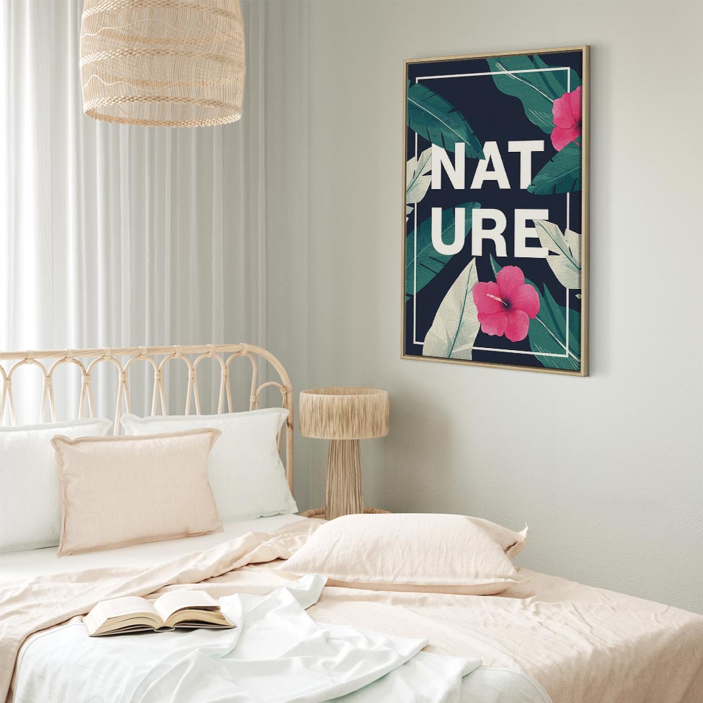 Vertical Nature Text Canvas Print