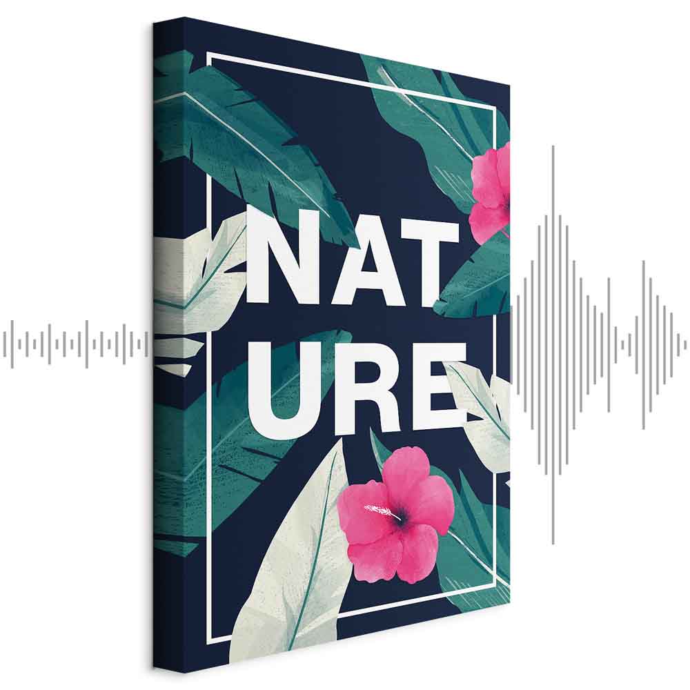 Vertical Nature Text Canvas Print