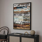 Positive Affirmations Text Canvas Print