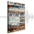 Positive Affirmations Text Canvas Print