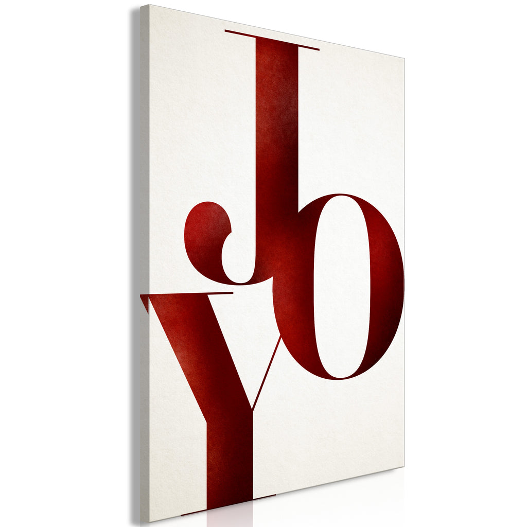 Canvas Print Joy Vertical - 1 Part