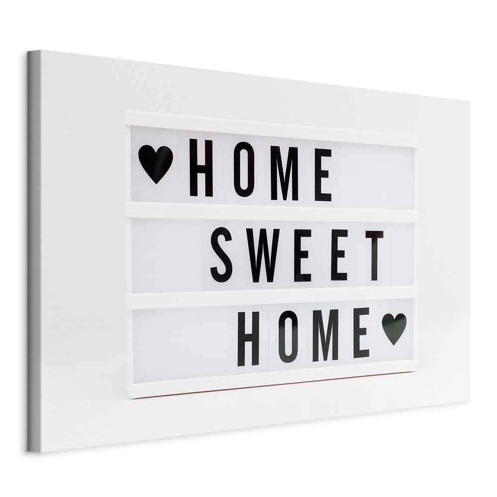 Cinema Light Box Typography Canvas Print