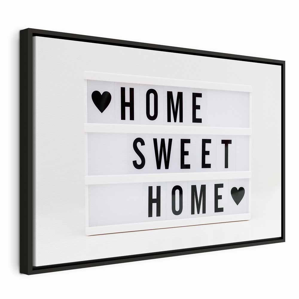 Cinema Light Box Typography Canvas Print