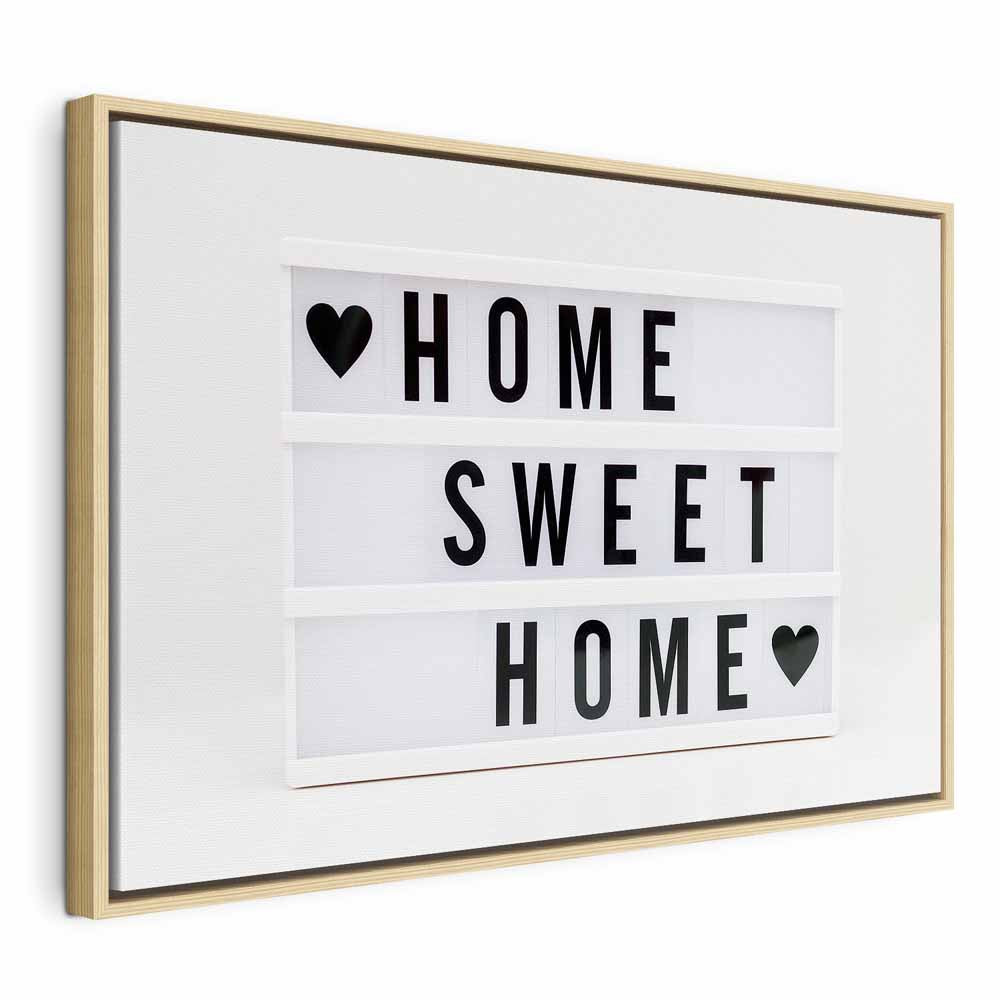 Cinema Light Box Typography Canvas Print