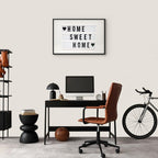 Cinema Light Box Typography Canvas Print