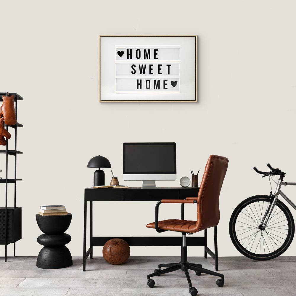 Cinema Light Box Typography Canvas Print