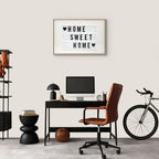 Cinema Light Box Typography Canvas Print