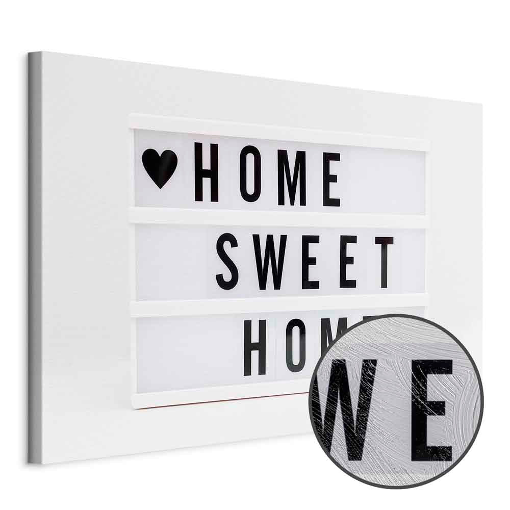 Cinema Light Box Typography Canvas Print