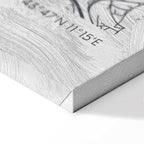 Florence City Map Vertical Canvas Print