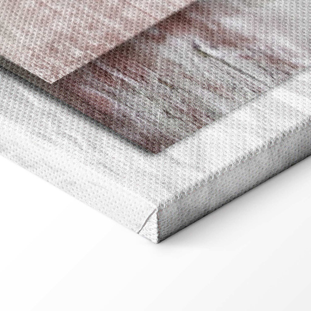 Vintage Home Text Wood Canvas Print