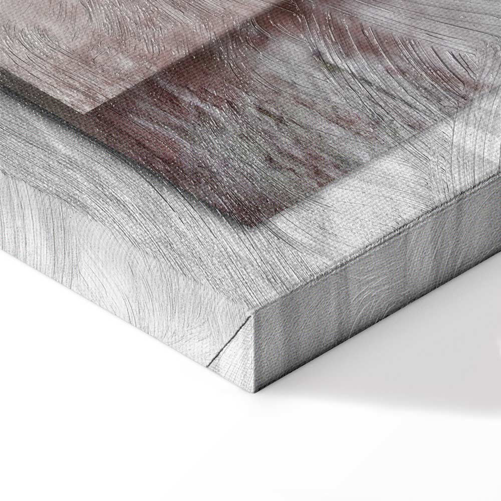 Vintage Home Text Wood Canvas Print