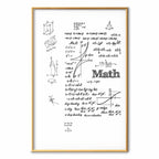 Mathematics Formula Text Modern Poster