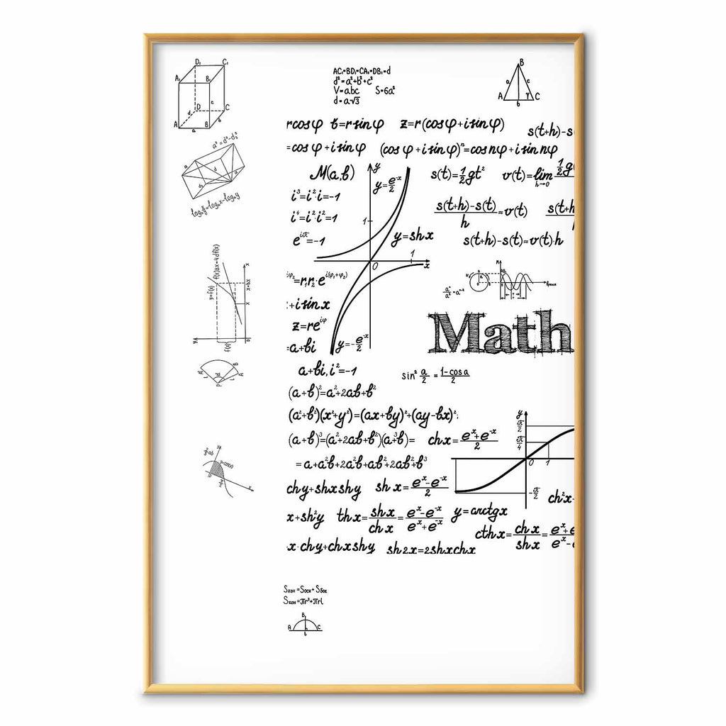 Mathematics Formula Text Modern Poster
