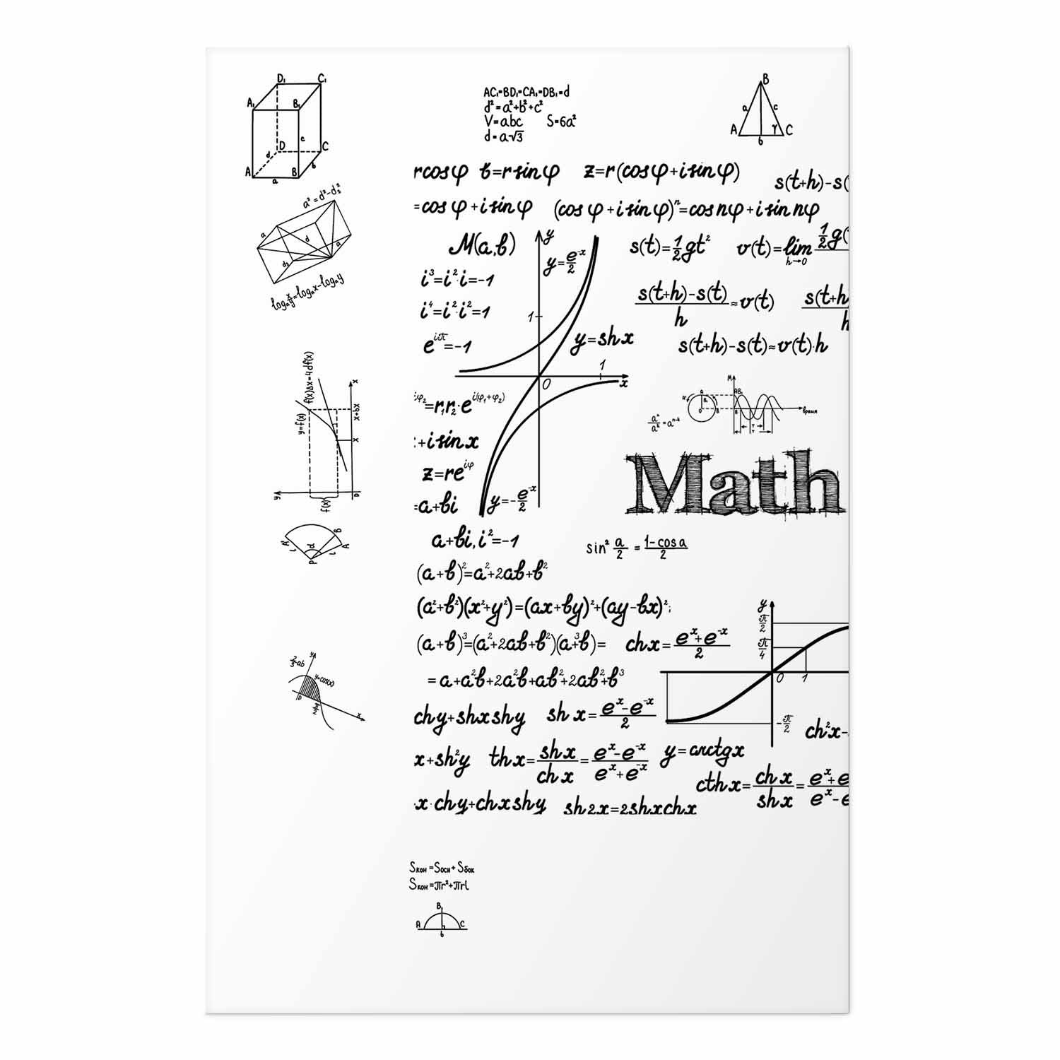 Mathematics Formula Text Modern Poster