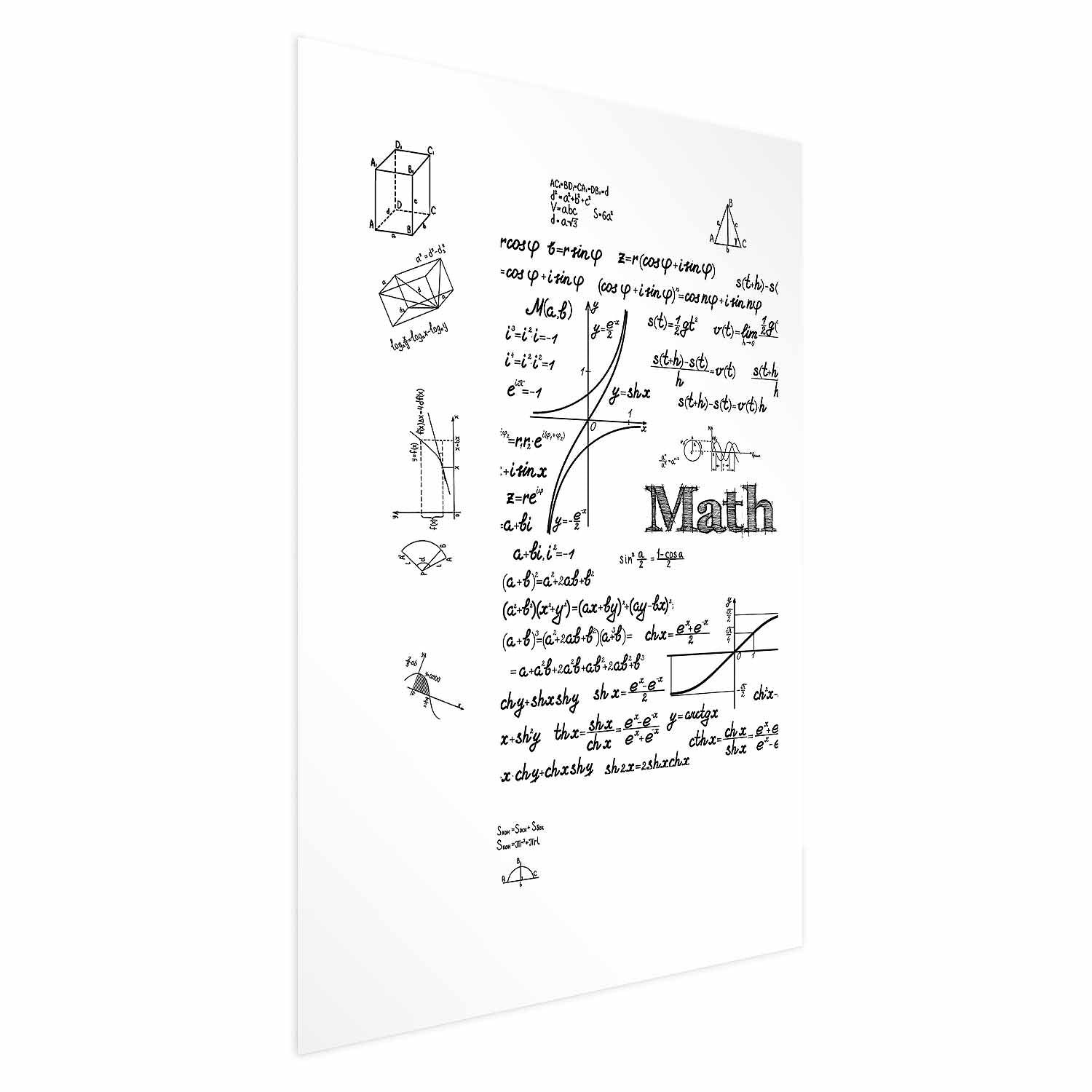 Mathematics Formula Text Modern Poster