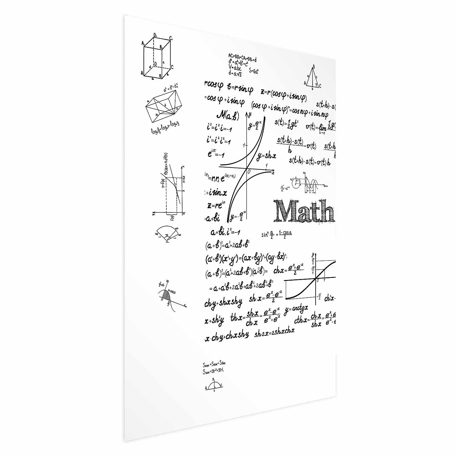 Mathematics Formula Text Modern Poster