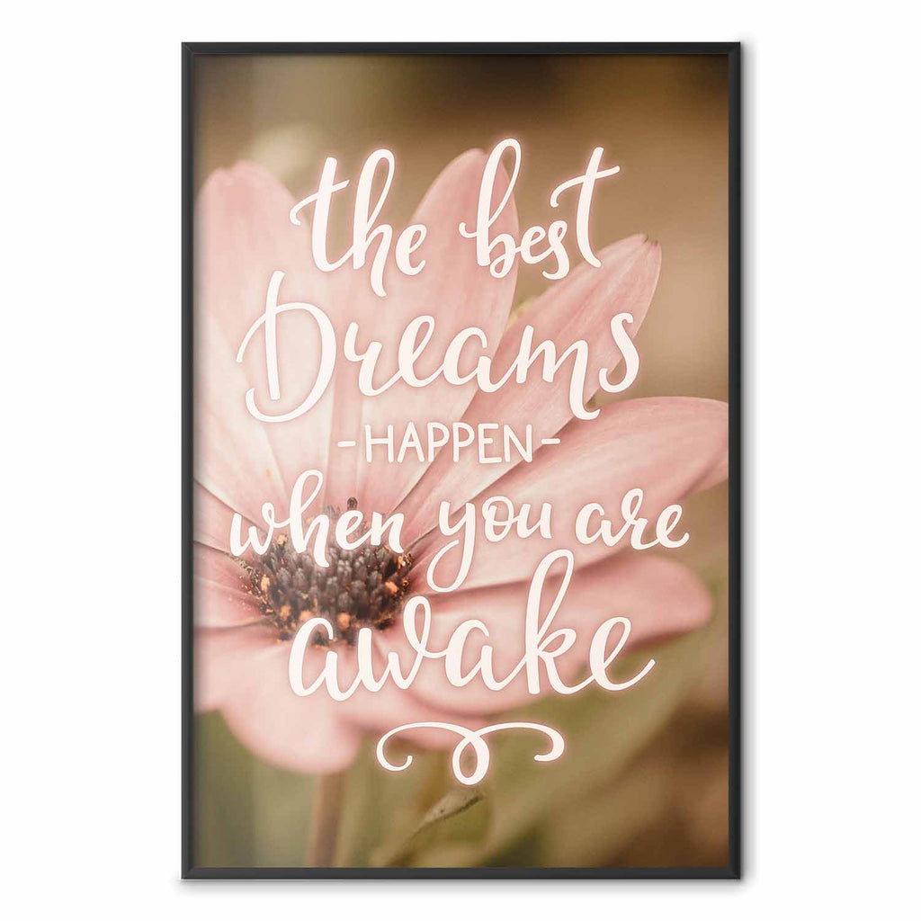Floral Quote Typography Poster